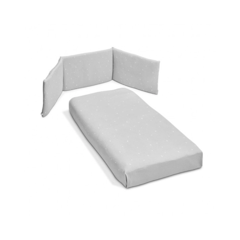 Conjunto Nórdico y Protector Sena para Minicuna Doco de Cotinfant