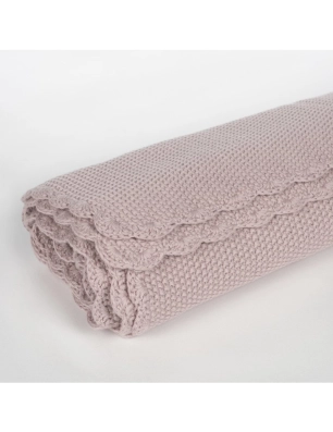 Manta Tricot de Pasito a Pasito Rosa