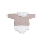 Conjunto Tricot con cajita Regalo Pasito a Pasito Rosa