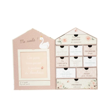 Caja Recuerdos Nacimiento de Atmosphera Rosa