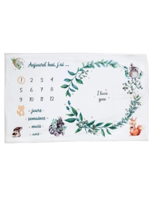 Manta para Fotos Bebe Naturaleza de Atmosphera Verde