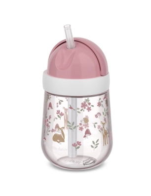 Vaso con Pajita Mio 300ml Fairy Garden de Little Dutch