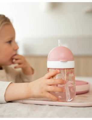 Vaso con Pajita Mio 300ml Fairy Garden de Little Dutch