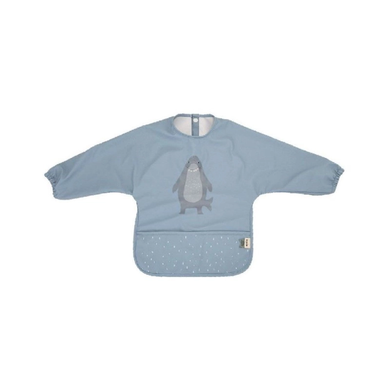 Babero Impermeable con Mangas Mr. Shark de Trixie Babero Impermeable con Mangas Mr. Shark de Trixie