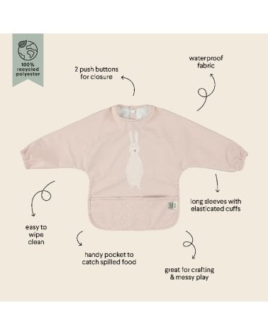Babero Impermeable con Mangas Mrs. Rabbit de Trixie