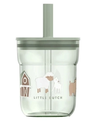 Vaso con Pajita Mio Little Farm de Little Dutch