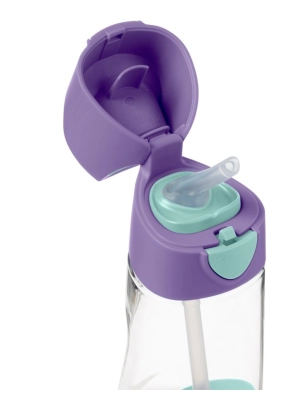 Botella Tritán con Pajita de B.Box Lilac Pop