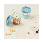 Pack 2 Porta Alimentos Tiny Farm de Done by Deer Azul
