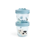 Pack 2 Porta Alimentos Tiny Farm de Done by Deer Azul