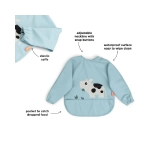 Babero con Mangas y Bolsillo Tiny Farm de Done by Deer Azul