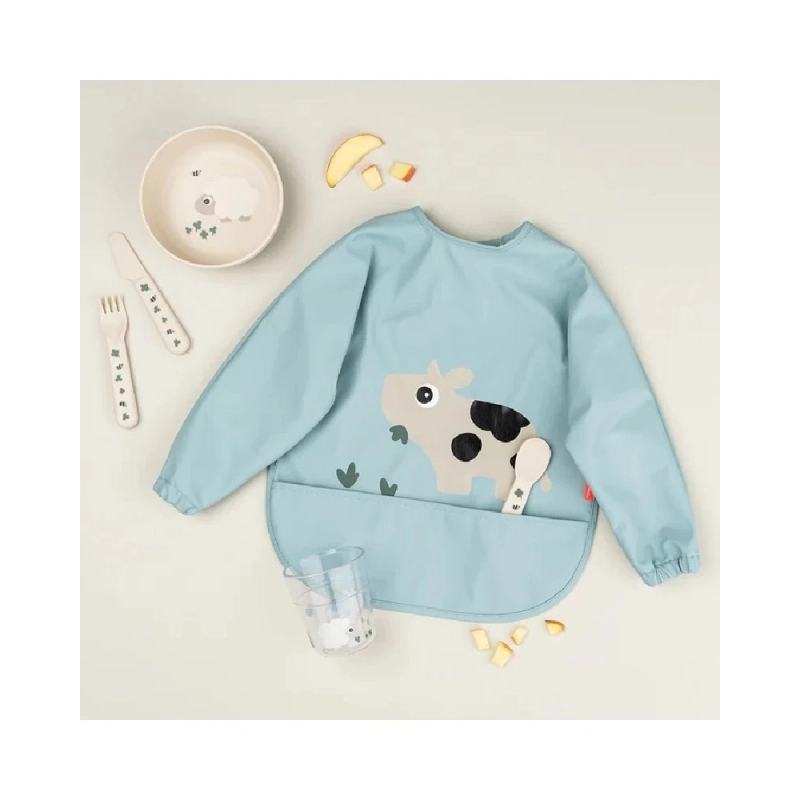 Babero con Mangas y Bolsillo Tiny Farm de Done by Deer
