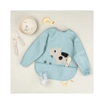 Babero con Mangas y Bolsillo Tiny Farm de Done by Deer Azul