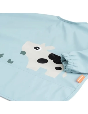 Babero con Mangas y Bolsillo Tiny Farm de Done by Deer Azul