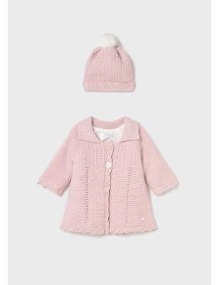 Abrigo Y Gorro Tricot De Mayoral