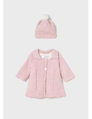 Abrigo Y Gorro Tricot De Mayoral