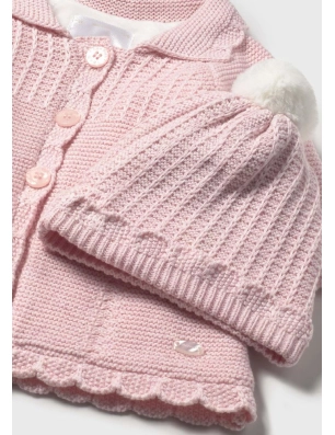 Abrigo Y Gorro Tricot De Mayoral