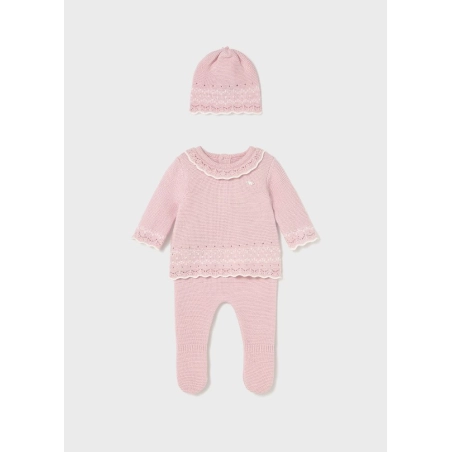Conj. Polaina Y Gorro Tricot De Mayoral