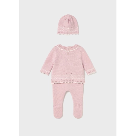 Conj. Polaina Y Gorro Tricot De Mayoral
