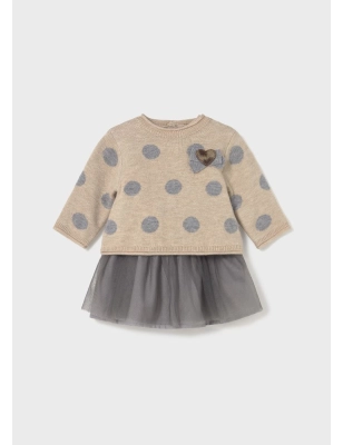 Vestido Tricot Combinado Tul De Mayoral