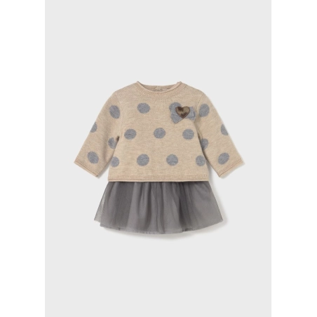 Vestido Tricot Combinado Tul De Mayoral