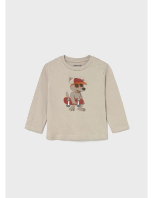Camiseta M/L Aplique Animal De Mayoral