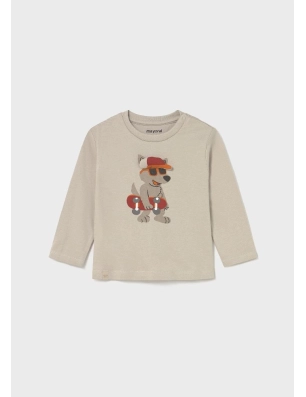 Camiseta M/L Aplique Animal De Mayoral