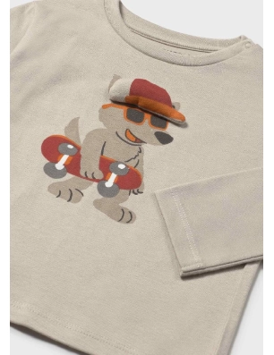 Camiseta M/L Aplique Animal De Mayoral