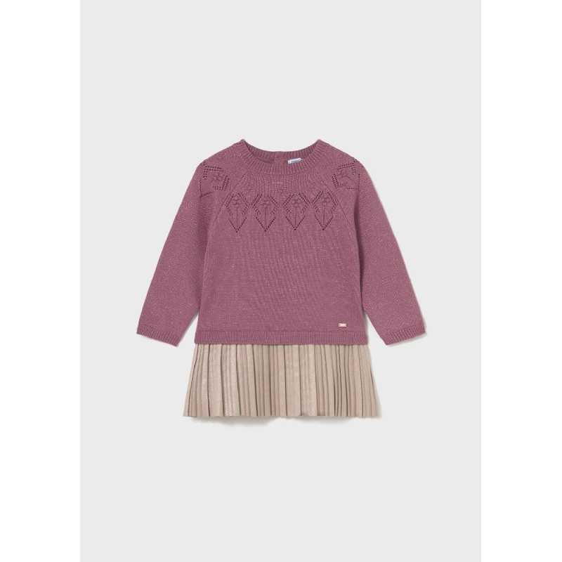 Vestido Combinado Tricot De Mayoral