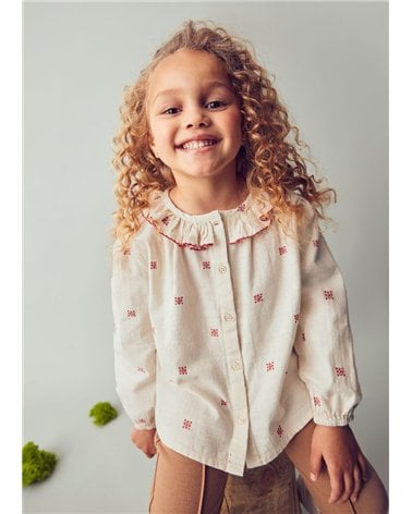 Blusa Cuello Estampado De Mayoral