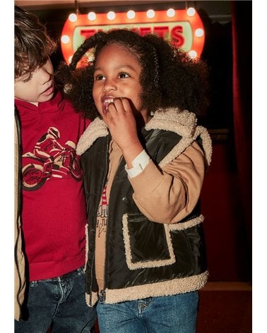 Chaleco Contrastes Borrego De Mayoral