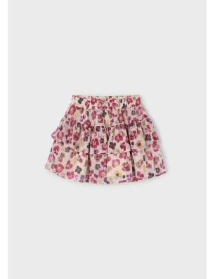Falda Gasa Estampada De Mayoral