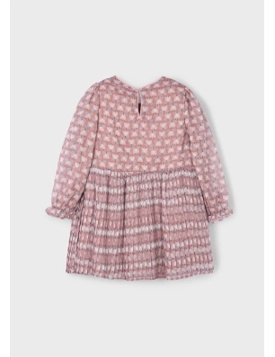 Vestido Plisado Estampado De Mayoral