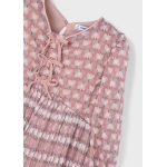 Vestido Plisado Estampado De Mayoral