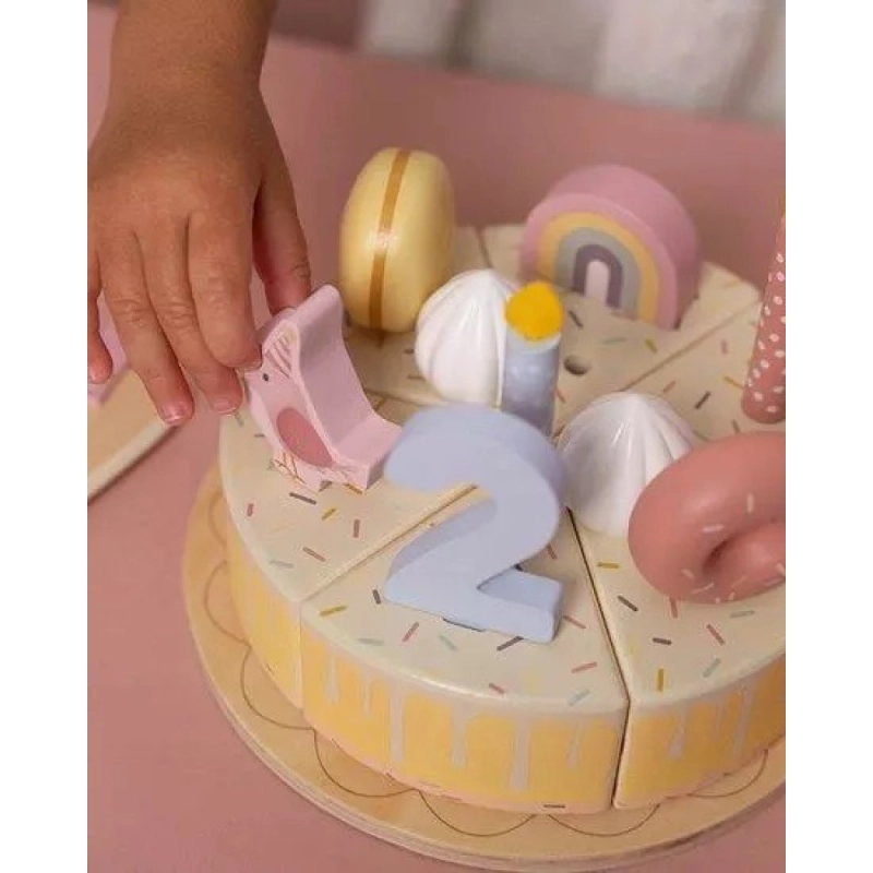 Pastel Cumple Madera Essentials de Little Dutch