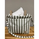 Bolsa Panera Walk Giorgia de Giraffa Bianca e Blu Verde