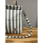 Bolsa Panera Walk Giorgia de Giraffa Bianca e Blu Verde