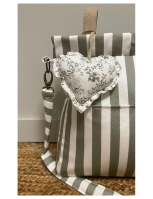 Bolsa Panera Walk Giorgia de Giraffa Bianca e Blu Verde