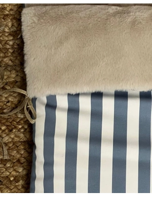 Saco Silla Buga Pelo Giorgia de Giraffa Bianca e Blu