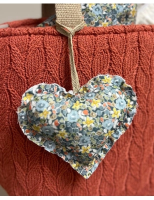 Colgante Corazón Blauet de Giraffa Bianca e Blu