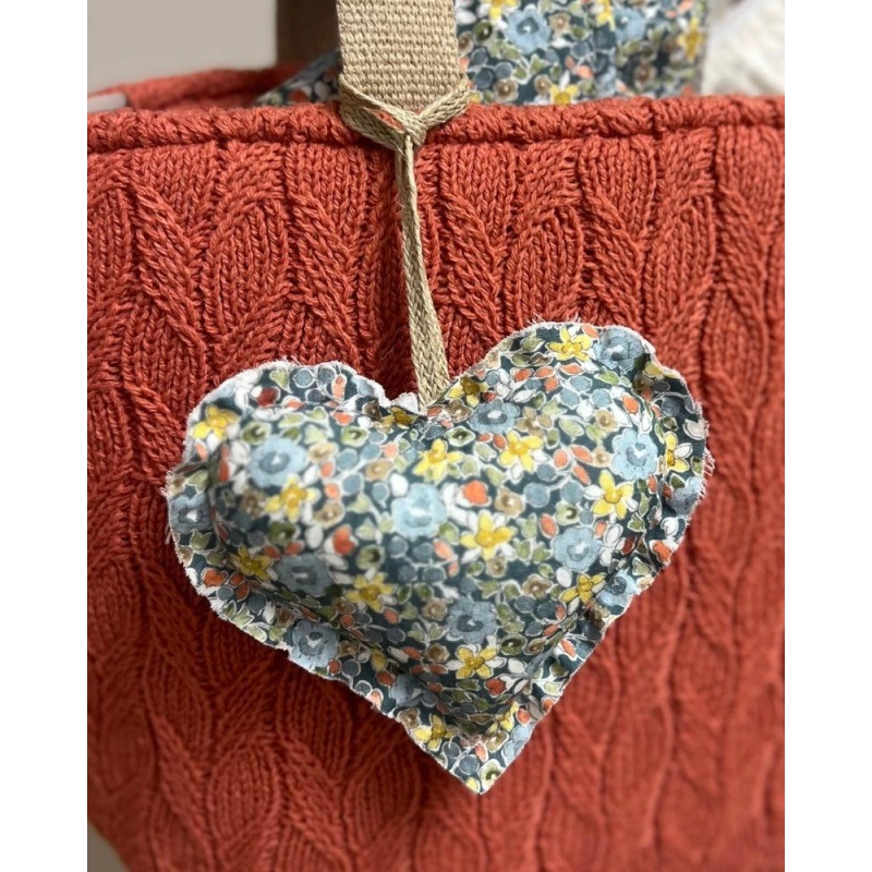 Colgante Corazón Blauet de Giraffa Bianca e Blu