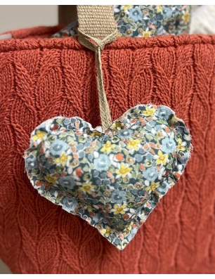 Colgante Corazón Blauet de Giraffa Bianca e Blu