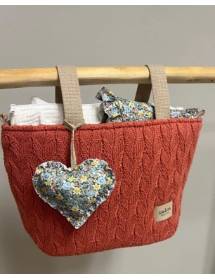 Colgante Corazón Blauet de Giraffa Bianca e Blu