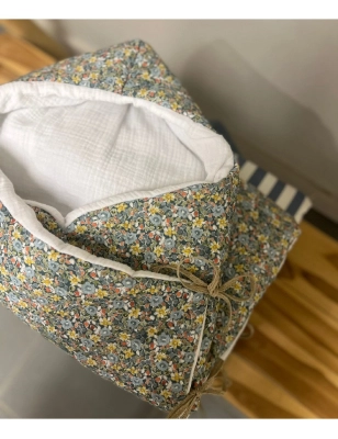 Saco Capucha Blauet Interior Bámbula de Giraffa Bianca e Blu