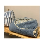 Saco Capucha Blauet Borrego de Giraffa Bianca e Blu