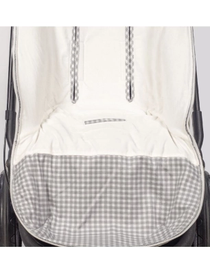 Saco Silla Paseo I Love Vichy de Walking Mum Gris