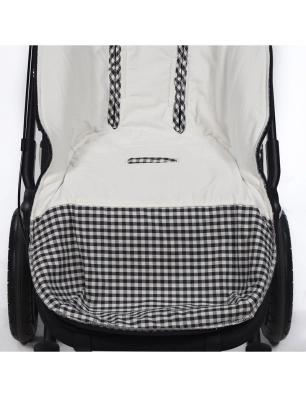 Saco Silla Paseo I Love Vichy de Walking Mum Negro