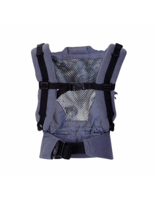 Mochila Portabebé E-Carrier Mesh de Quokkababy Denim Blue