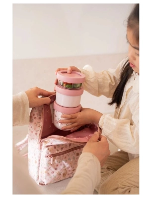 Pack 3 Cajas Snack Apilables Fairy Garden de Little Dutch