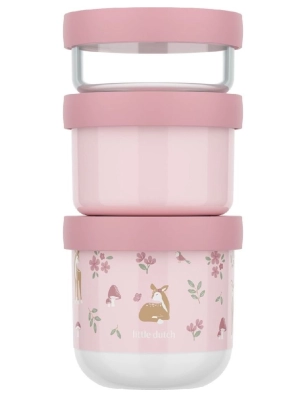 Pack 3 Cajas Snack Apilables Fairy Garden de Little Dutch