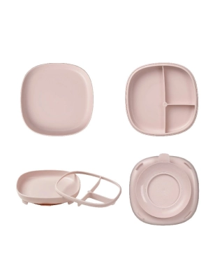 Plato con Ventosa y divisiones B.Box Blush